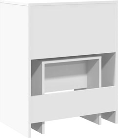 vidaXL Μπουντουάρ και Σκαμπό Λευκό 60 x 40 x 113,5 εκ.