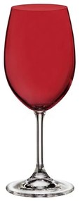 Ποτήρι Κρασιού Σετ 6τμχ Κρυστάλλινο Bohemia Sylvia Red 350ml CTB4S4157235