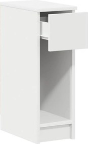 vidaXL Κομοδίνο με συρτάρι Λευκό 20x36x60 cm