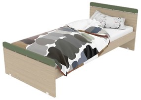 Παιδικό Κρεβάτι Ξύλινο Ημίδιπλο Για Στρώμα 110x200cm Alfa Set Frodo L