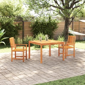 vidaXL Σετ Εξωτερικού Φαγητού 3 pcs Καστανό 110 x 110 x 75 cm