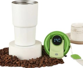 Φορητό παγούρι-θερμός με ψηφιακό θερμόμετρο - 500ml - 722382 - Purple