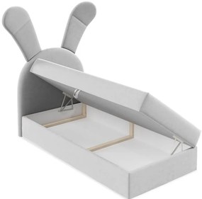 Επενδυμένο κρεβάτι Bunny Light-Gkri-Aristera