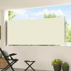 vidaXL Σκίαστρο Πλαϊνό Συρόμενο Βεράντας Κρεμ 117x500 εκ.