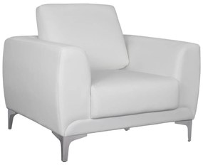 Πολυθρόνα KENZIE C3121.12 με PU Λευκό 89x81x81 εκ. 89x81x81 εκ.