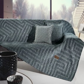 Ριχτάρι Aberon Petrol Guy Laroche Two-seater 180x250cm Chenille,Cotton,Polyester