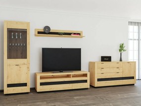 Σιφονιέρα Boston CC100, Artisan δρυς, Με συρτάρια και ντουλάπια, 85x161x42cm