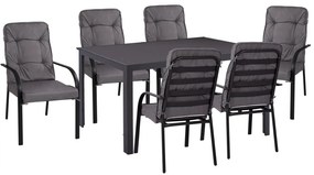 Intrahome ΣΕΤ ΤΡΑΠΕΖΑΡΙΑΣ 7 ΤΜΧ ΤΡΑΠΕΖΙ ΓΚΡΙ 150CASABLANCABU_DHCASABLANCABI90 ΚΑΙ ΠΟΛΥΘΡΟΝΑ ΜΕ ΜΑΞΙΛΑΡΙ ΓΚΡΙ .01 intraho-0008063