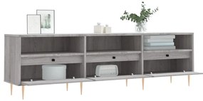 vidaXL Έπιπλο Τηλεόρασης Γκρι Sonoma 150x30x44,5 εκ. από Επεξεργ. Ξύλο
