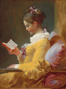 Αναπαραγωγή The Reader (Young Girl Reading) - Jean-Honoré Fragonard, (30 x 40 cm)