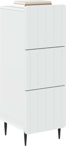 vidaXL Ντουλάπι με Συρτάρια Λευκό 33 x 34,5 x 92 εκ.