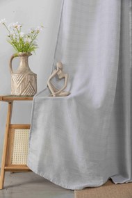 Κουρτίνα Με Τρέσα Ημιδιάφανη 270x280cm Γκρι 6779-11