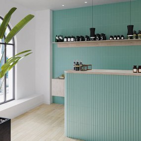 Stripes Teal Matt 7,5x30 - Πλακάκι μπάνιου &amp; κουζινας