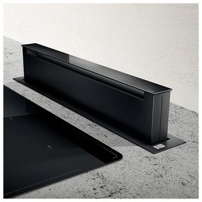 Elica Pandora BL/F/90 Απορροφητήρας Νησίδα Downdraft 90cm Μαύρος
