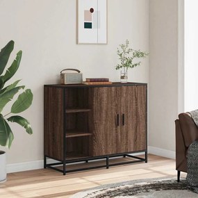 vidaXL Sideboard καφέ δρυς 92x35x76 cm Ξύλινο μηχανουργικό ξύλο