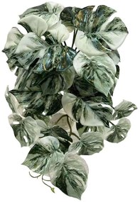 Τεχνητή Κρεμαστή Μονστέρα Albo Variegata 3251-7 45cm Green Supergreens Polyethylene,Fabric