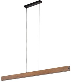 Φωτιστικό Οροφής - Ράγα 1449 126x5x100cm Led 36W Walnut-Black TK Lighting