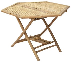 Τραπέζι Nando pakoworld πτυσσόμενο bamboo φυσικό 114x100x75εκ - 141-000016