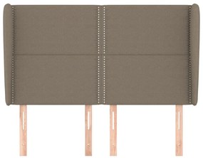 vidaXL Κεφαλάρι με Πτερύγια Taupe 147x23x118/128 εκ. Υφασμάτινο