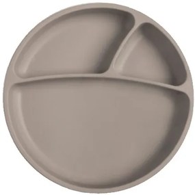 Πιάτο με διαχωριστικά MinikOiOi Portions Grey