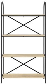 vidaXL Ράφι Βιβλίων Sonoma Δρυς 80 x 30 x 146 εκ Επεξεργασμένο ξύλο