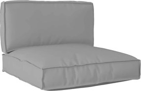 vidaXL Σετ Μαξιλαριών Πάγου 2 pcs Γκρι Ύφασμα Όξφορντ