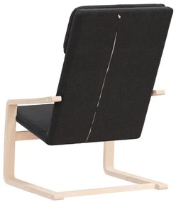 vidaXL Πολυθρόνα Relax Μαύρη Υφασμάτινη
