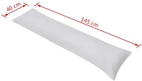 vidaXL Μαξιλάρι Σώματος Πλευρικό Γκρι 40 x 145 εκ.