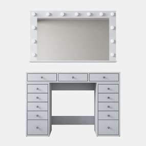 Τουαλέτα Μακιγιάζ Λευκό CACROZA 120x44.5x81.6