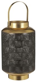 Φανάρι Μεταλλικό Santi 02.1102989 20x35cm Smoke-Gold Metal