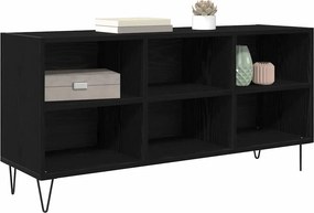 vidaXL Ντουλάπι TV Μαύρη Οξυά 103,5 x 30 x 50 εκ Επεξεργασμένο ξύλο