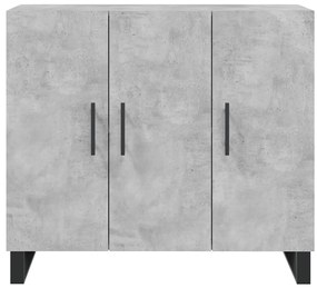 vidaXL Ντουλάπι Γκρι Σκυροδέματος 90x34x80 εκ. Επεξεργασμένο Ξύλο