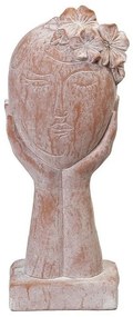 Διακοσμητική Φιγούρα Πρόσωπο KUN301 19,5x14x47cm Somon Espiel Magnesium