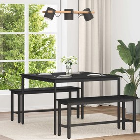 vidaXL Τραπεζαρίες 110 x 110 x 75 cm ΜΕΤΑΛΛΟ