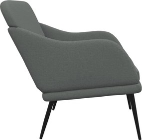 vidaXL Πάγκος Σκούρο Γκρι 110x76x80 εκ. Υφασμάτινος