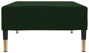vidaXL Υποπόδιο Σκούρο Πράσινο 78 x 56 x 32 εκ. Βελούδινο
