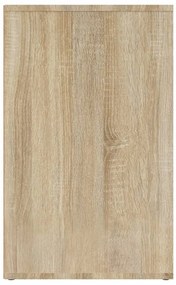 vidaXL Ντουλάπι Γυαλιστερό Sonoma Δρυς 80x40x65εκ.Επεξεργασμένο Ξύλο