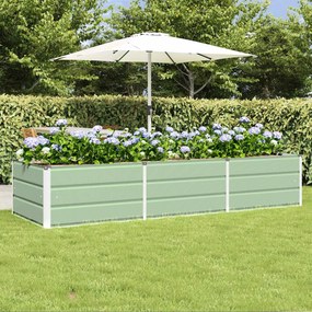 vidaXL Γλάστρα Πράσινο 240 x 80 x 45 cm Ατσάλι