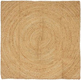 vidaXL Χαλιά χώρου Φυσικό 120 x 120 cm Γιούτα