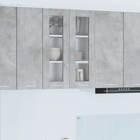 vidaXL Κρεμαστό ντουλάπι Σκυρόδεμα Γκρι 60 x 31 x 80 εκ.