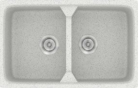 Sanitec Classic 318 (78×51) - Γρανιτένιος νεροχύτης - Granite WHITE