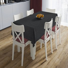 Τραπεζομάντηλο Αλέκιαστο Panama Black DimCol 140X180 140x180cm Cotton-Polyester