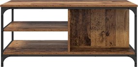 vidaXL Τραπεζάκι σαλονιού Παλιό Ξύλο 100 x 50 x 45 cm