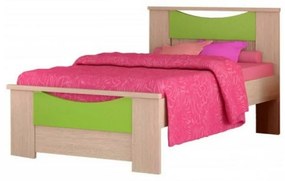 SARFURNITURE Κρεβάτι παιδικό Χαμόγελο λαχανί (Διαστάσεις στρώματος: 90x190) SAR-111465
