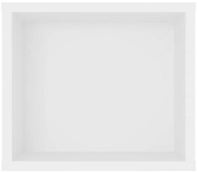 vidaXL Έπιπλο Τηλεόρασης Κρεμαστό Λευκό 100x30x26,5 εκ από Επεξ. Ξύλο