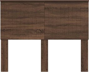 vidaXL Κεφαλάρι με κεφαλάρι Καφέ δρυς 135 cm Επεξεργασμένο ξύλο