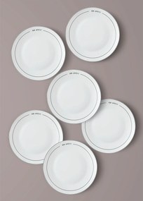 Service Plate Set (6 Pieces) DNR0076 Multicolor