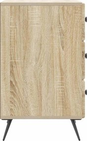 vidaXL Κομοδίνο Sonoma Δρυς 43 x 41 x 66,5 εκ. Επεξεργασμένο Ξύλο