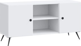 vidaXL Ντουλάπι TV Λευκό 102 x 34,5 x 50 εκ. Επεξεργασμένο Ξύλο