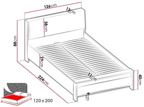 Κρεβάτι Spot 120x200